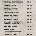 Menu Texas burger Casablanca June 2023 353421